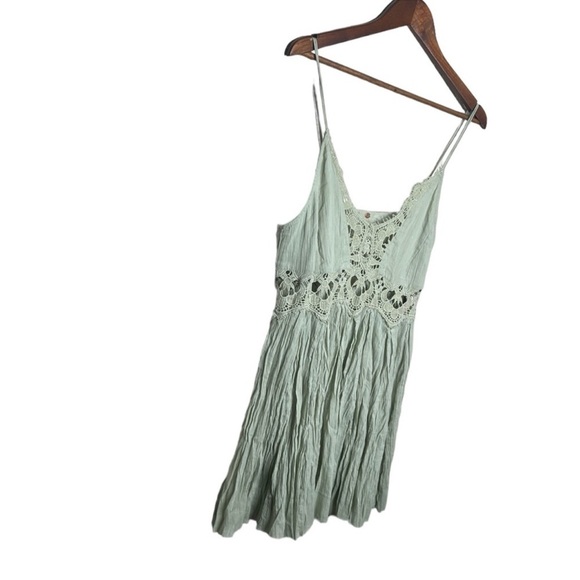 Free People Scales Green Ilektra Slip Mini Dress - Picture 6 of 14